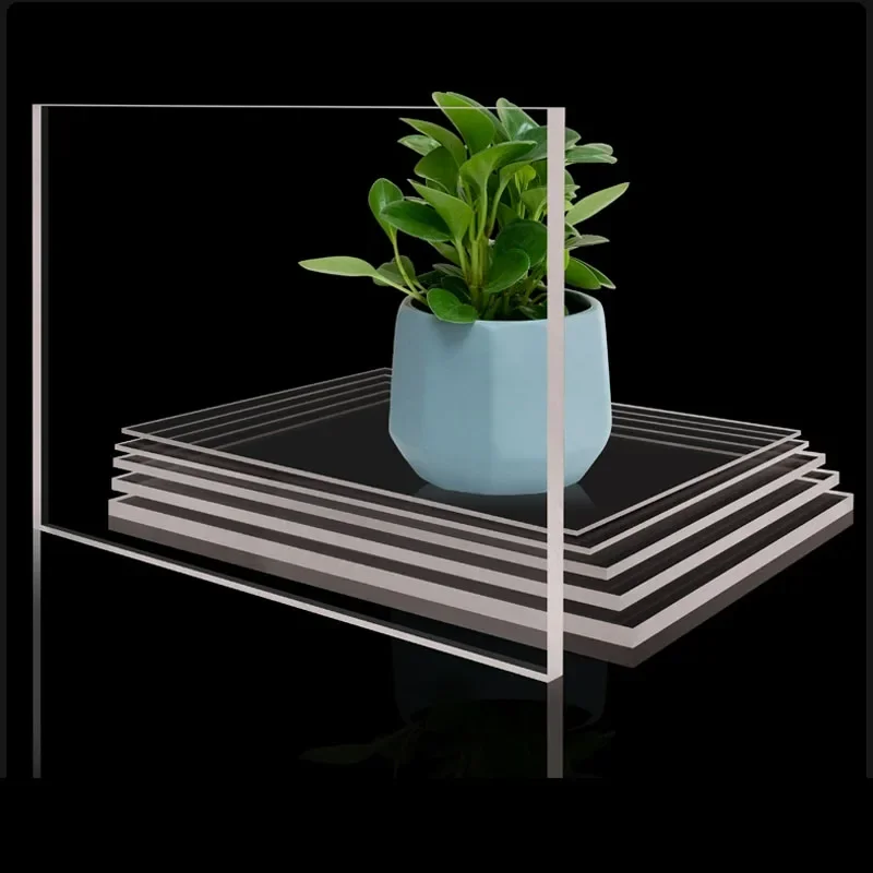 Transparent Acrylic Sheet Methacrylate Plate Square High Clear PMMA Plastic Boards Thickness 1/2/3/4/5mm~20mm Home DIY Billboard