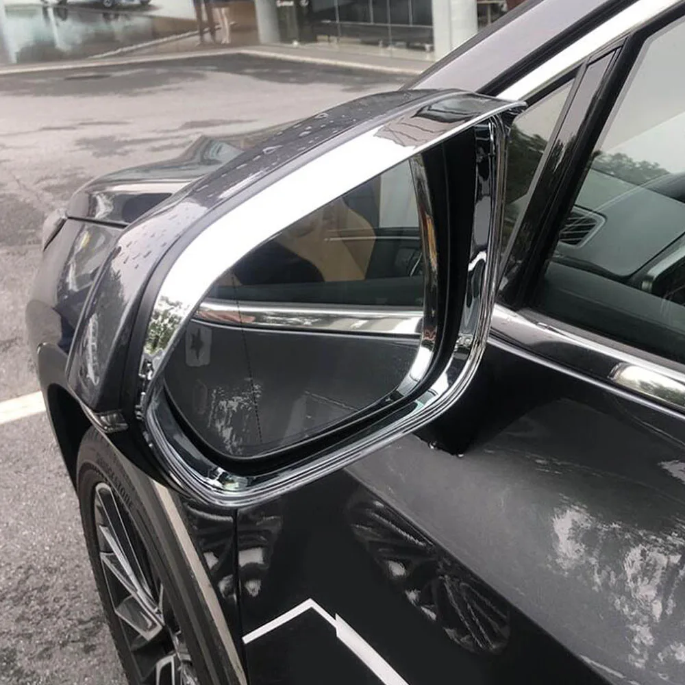 For Lexus RX 200t 300 450h 2016 2017 2018 2019 2020 2021 ABS Chrome Side Rearview Mirror Eyebrow Covers Car Accessories 2Pcs