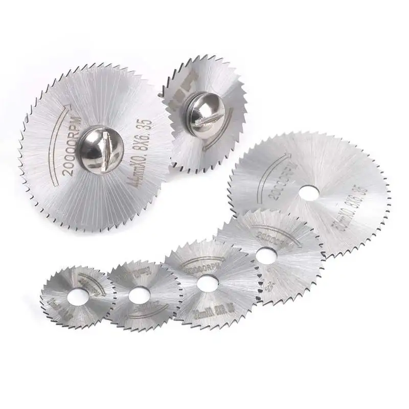 11pcs Mini Circular Saw Blade Electric Grinding Cutting Disc Rotary Tool For Metal Cutter Power Tool Wood Cutting Discs