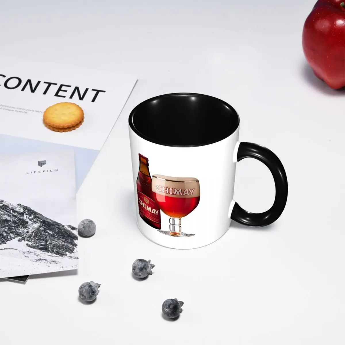 Chimay Logo Mug Funny Ceramic Coffee Cups Tea Mugs Milk Cup Drinkware Gifts for Friends - view 5