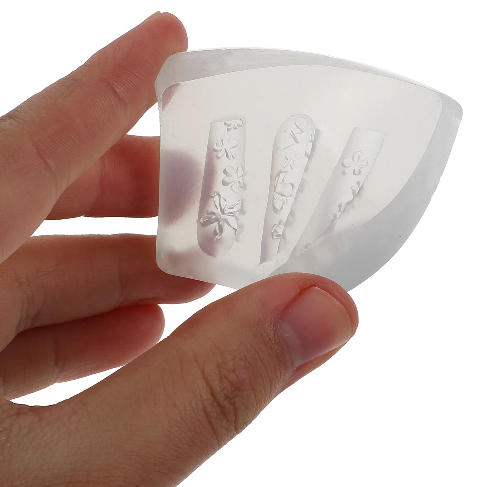 

3D Embossed Flower Mold Reusable Soft Silicone Mold for Nail Art DIY Floral Decoration Tools Resin Carved Flower