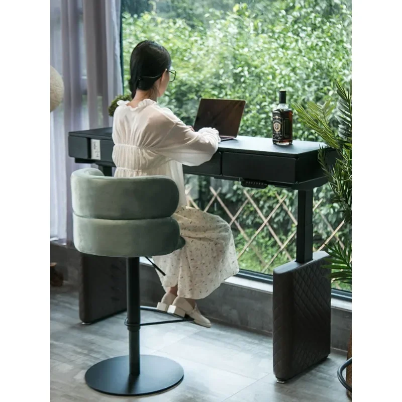 Can lift memory function bar table, bright and delicate, easy to clean and not easy to get dirty