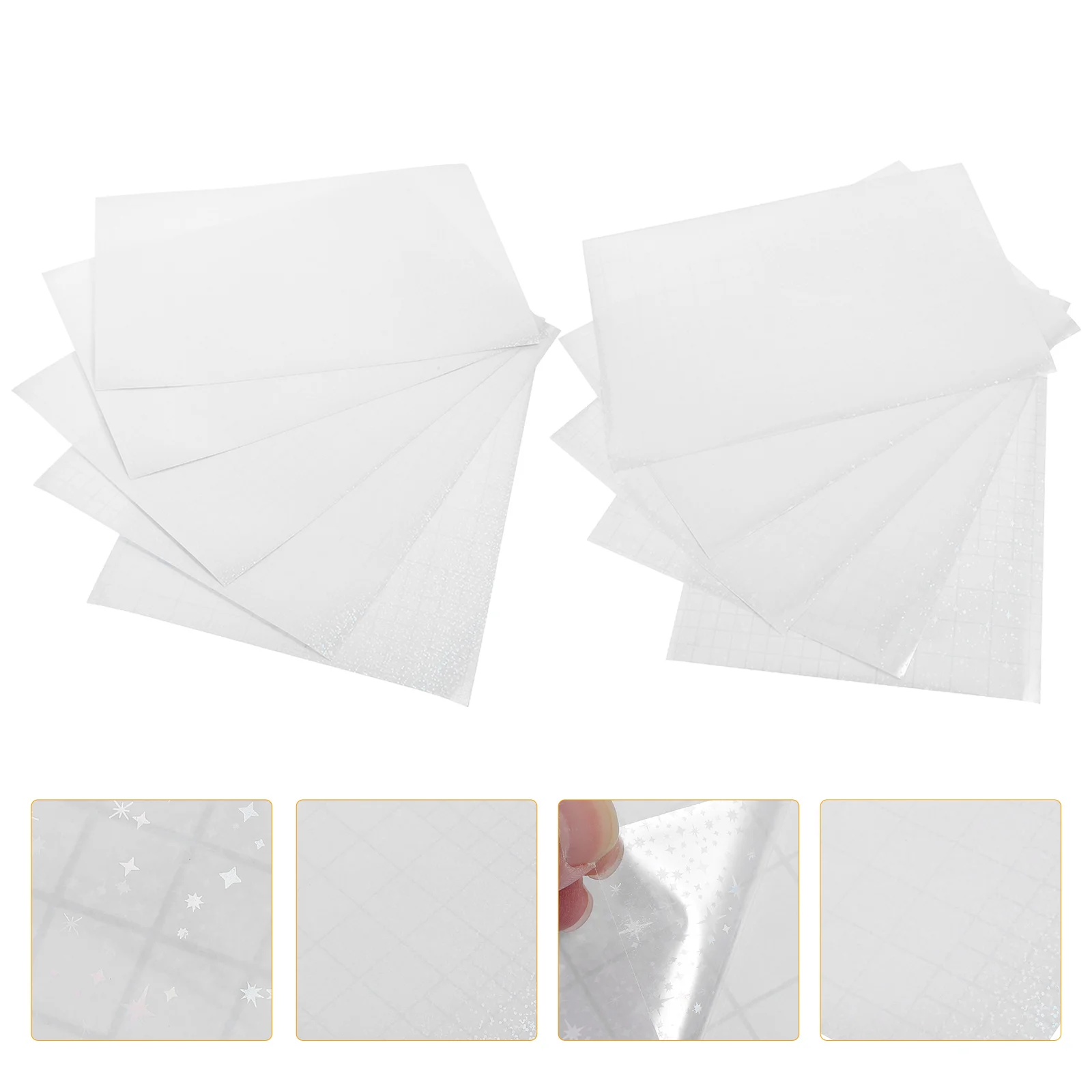 

10pcs Holographic Laminate Printing Sheets A4 Size Waterproof Quick-Drying Holographic Vinyl Sticker Paper Printable