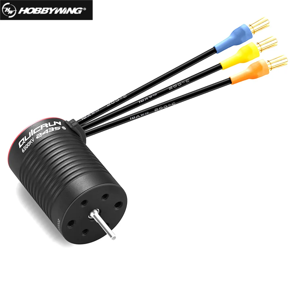 HobbyWing-Motor sin escobillas QuicRun 2435 G3, accesorios de actualización para coche teledirigido, 4500KV/6500KV, para 1/16 1/18