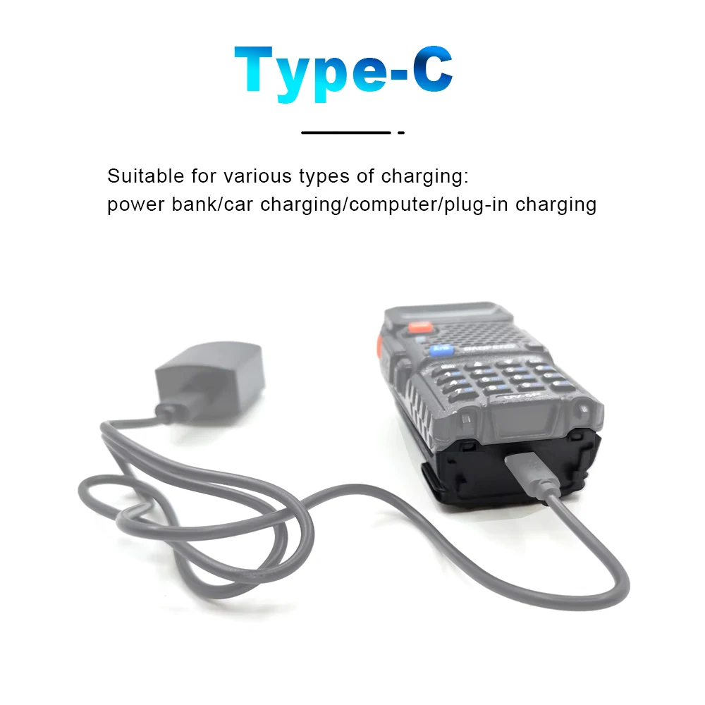 Baofeng Type-c BL-5L 3800mAh 7.4V Extended Li-Ion short Battery for BAOFENG UV-5R UV-5RX3 UV-5RA UV-5RD UV-5RE UV5RA+ UV5RC