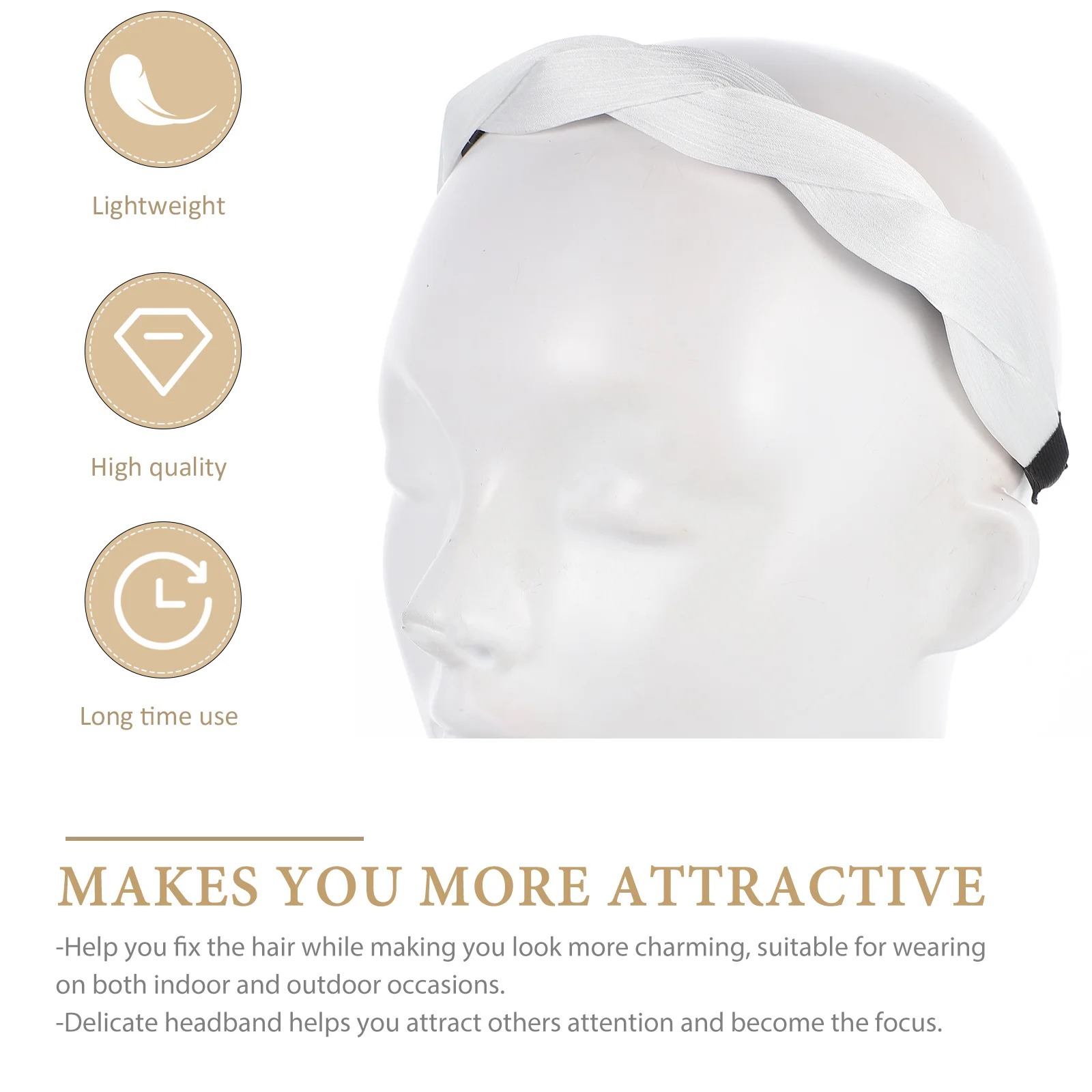 

2Pcs Braided Cross Headband Retro Wide Twisted Hairband Hair Accessory Wedding Party Festival Hairband Twisted Headband