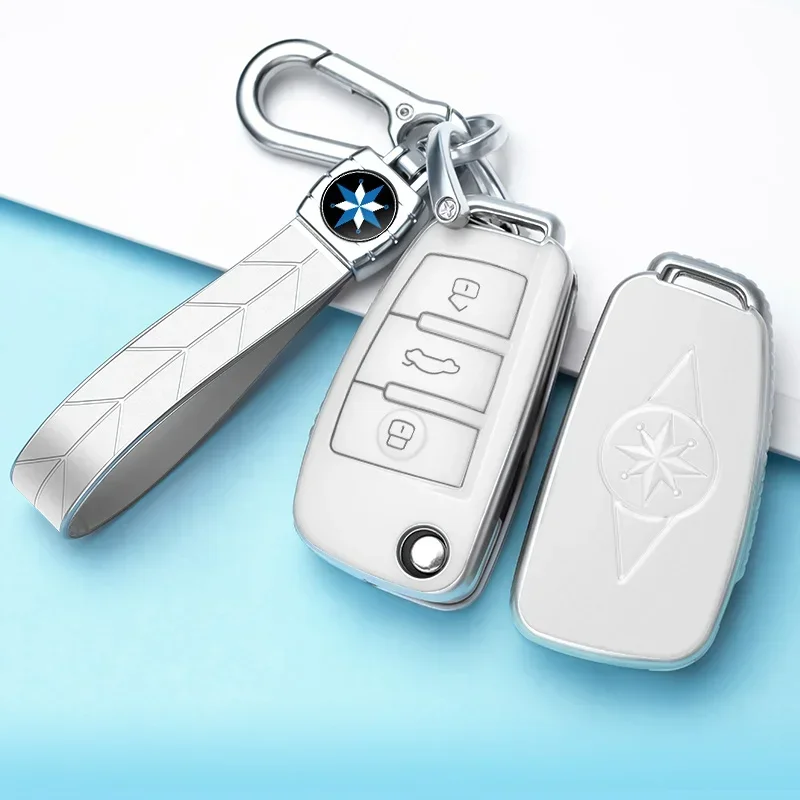 

New TPU Car Key Case For Chery ARRIZO7 E3 E5 A3 A5 Tiggo 2 3 5 3X Fulwin2 Eastar 3 Buttons Keyless Protect Cover Accessories
