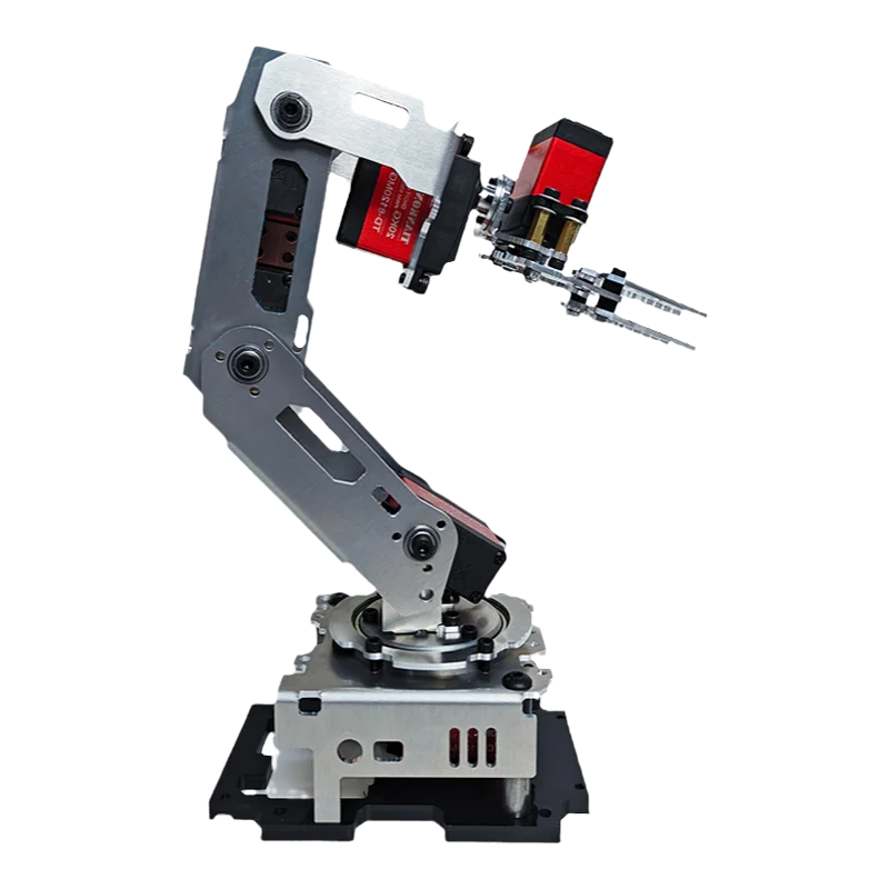 Arduino – Servo de bureau Programmable, modèle de bras robotique industriel à 6 degrés de liberté avec pince pour téléphone portable, Kit de bricolage