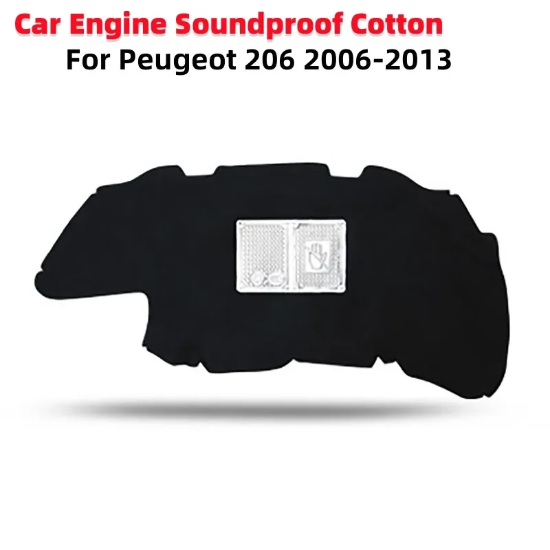 

Car Front Engine Sound Insulation Cotton Heat Insulation Mat Pad Cover For Peugeot 206 2006-2013