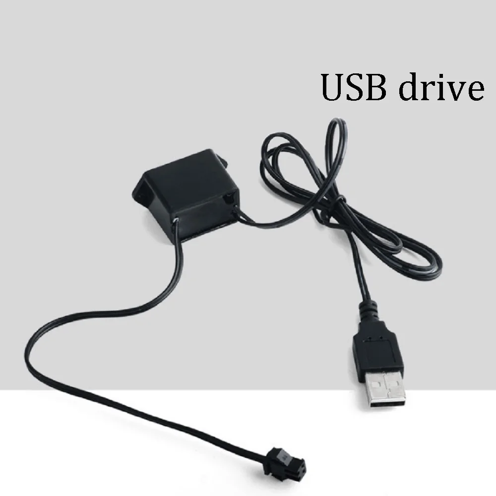 12V/5V Neon EL Wire Power Driver Controller Glow Cable Strip Light Inverter Adapter