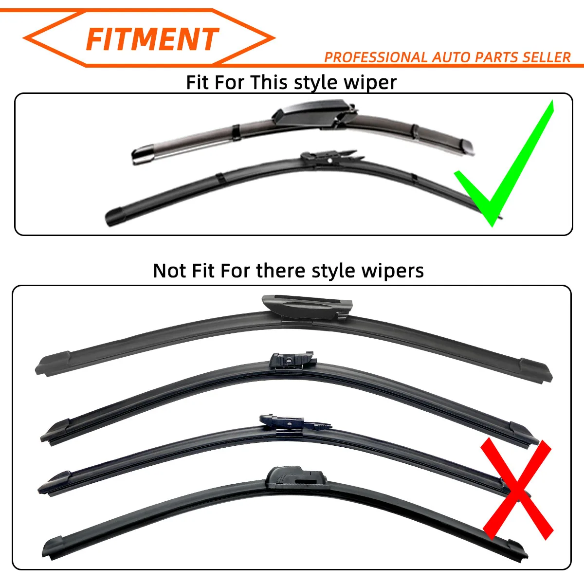 High quality automotive insert soft natural rubber strip for Valeo type wiper blades 16\