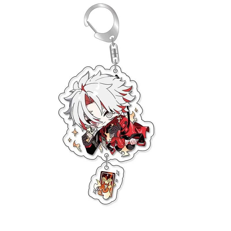 Fans Gift Charm Anime Game Wuthering Waves HD Figures Jiyan Yinlin CALCHARO Acrylic Keychain Bag Pendant Accessorie About6cm+2cm