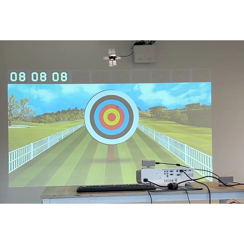 Interactive Projection Auto-Scoring Archery System Bow Archery Shooting Indoor Playground