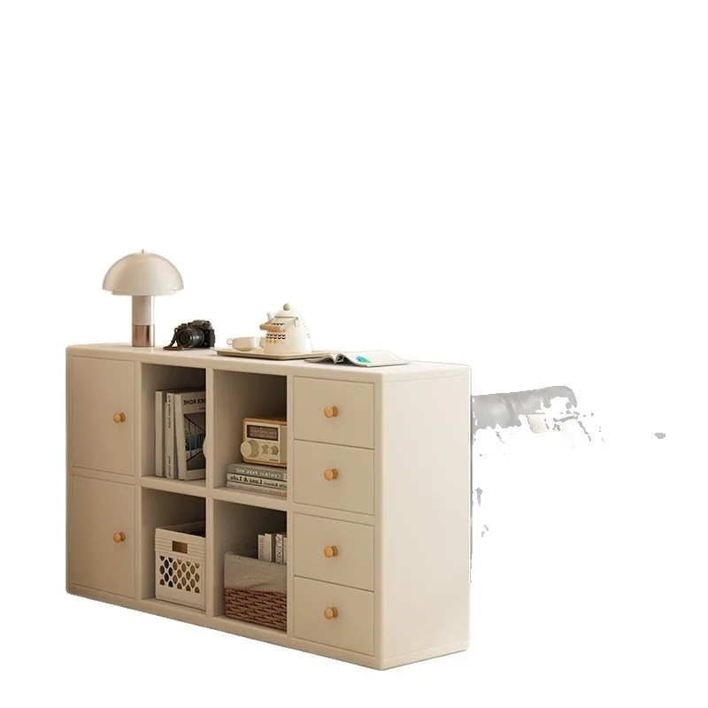 Massivholz-Bücherregal, raumhoher Schrank, Wohnzimmer-Trennwandschrank, neben dem Sofa, Beistellschrank an der Wand, Schrank für den Haushalt