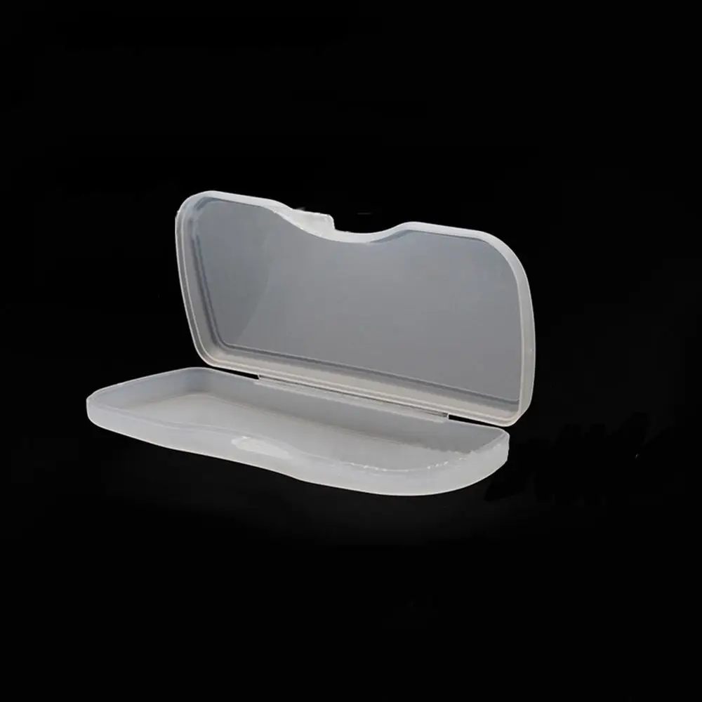 

PVC Plastic Transparent Matte White Polarized Hard Box Clip Glasses Case Eyewear Accessories