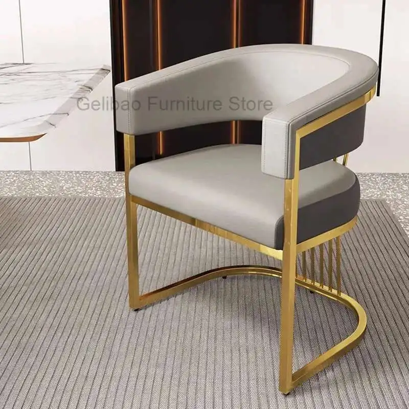 Luxury Nordic Dining Chairs Living Room Century Party Accent Throne Dining Chair Dressing Lounge Waiting Stoel Home Furniture