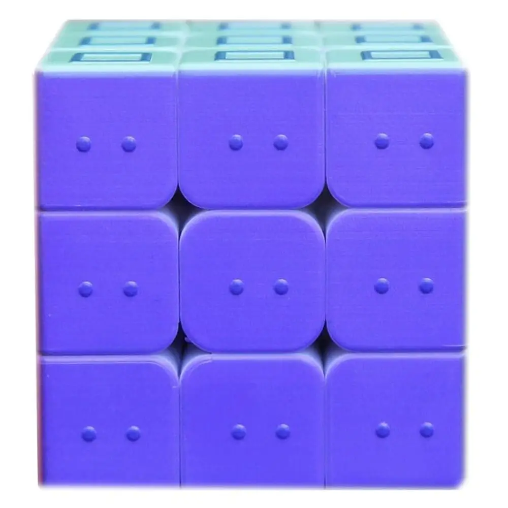 3x3x3 3D cubo de velocidad ciega rompecabezas figura geométrica en relieve cubo mágico rompecabezas efecto de huella digital juegos educativos IQ artículo
