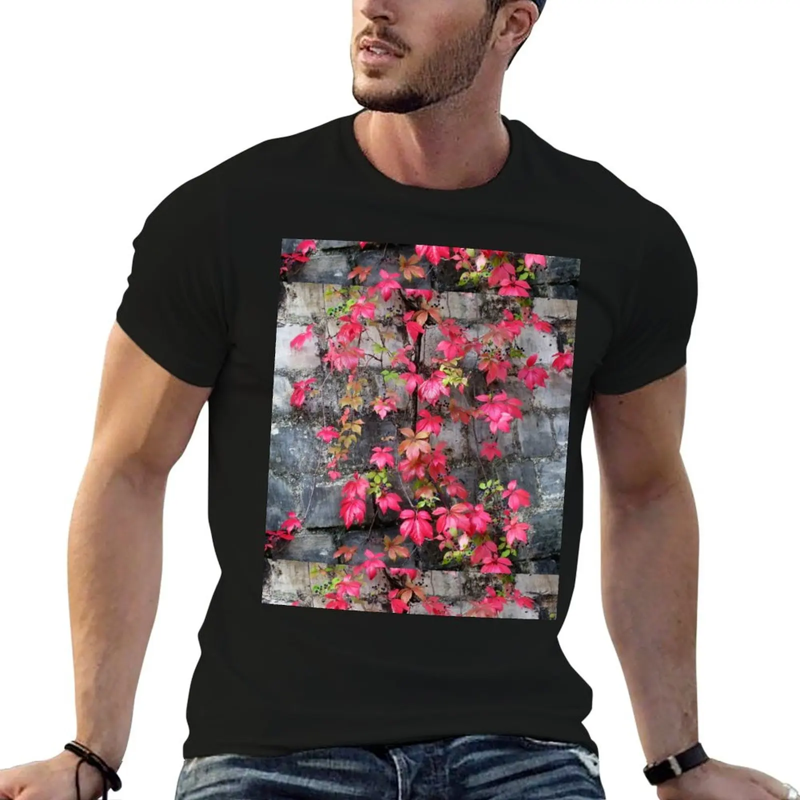 Paris Pere LaChaise Fall Leaves T-Shirt anime valentines clothes men clothings
