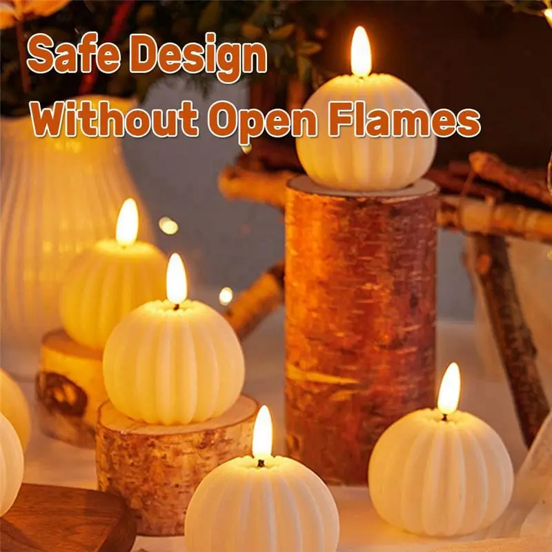 Pumpkin Lanterns, Electronic Candle Ornaments, Photo Props, Decorations, Simulation LED Candle Lights