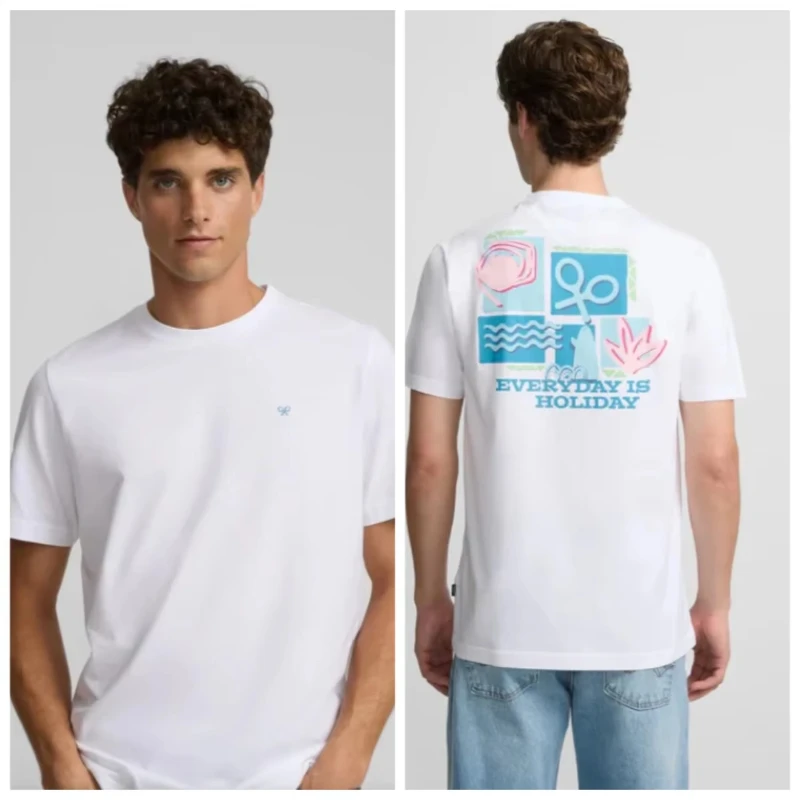 

2025 New Trendy Brand T-Shirt Men Women Letter Print Cotton Short Sleeve Casual Comfortable Streetwear Oversized Summer Tee