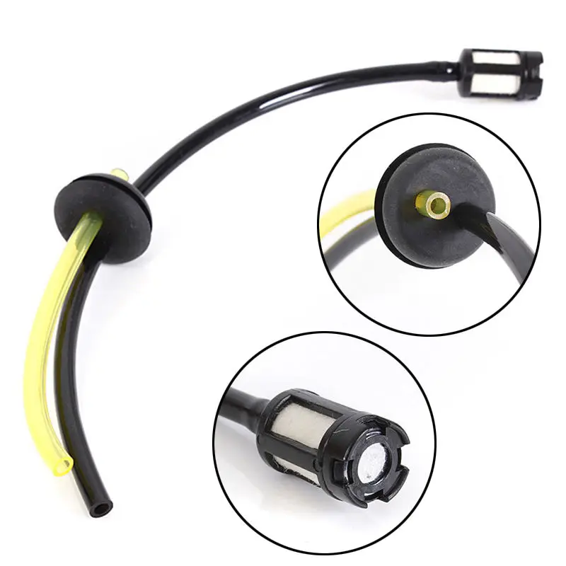 1 Stück Ersatz-Trimmer-Schlauch mit Benzintankfilter für Gartenwerkzeuge und Rasenmäher
