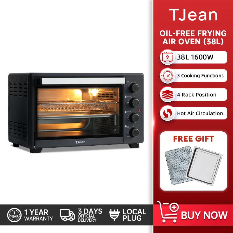 TJean Multifunctional Oil-Free Frying Air Oven (38L)