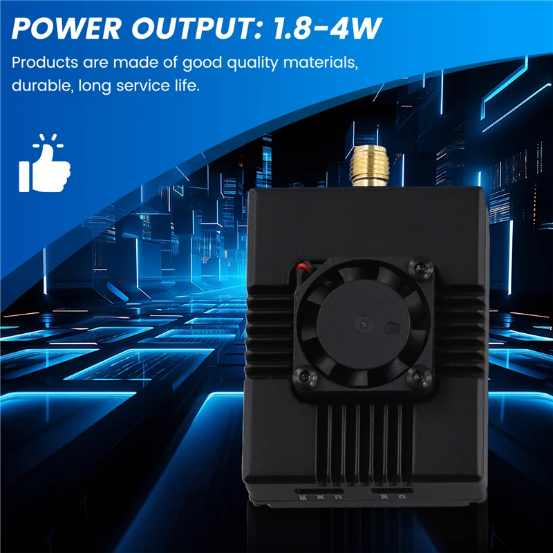

Stylish-For Caddxfpv 1.2G 1.3G 4W VTX 4000Mw 1.8-4W 8CH FPV Audio Video Transmitter For RC Long Range Airplane Drone