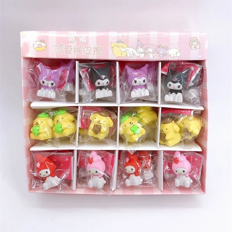 36-pz-lotto-sanrio-kuromi-melody-pompompurin-gomma-da-cancellare-carino-scrittura-disegno-gomme-da-matita-in-gomma-cancelleria-regali-per-bambini