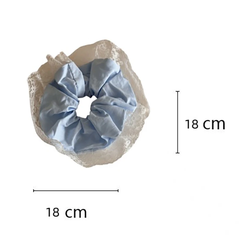 امرأة كبيرة الحجم جوفاء الدانتيل المطاطية رباط شعر الحلو Scrunchies الفتيات موضة العلاقات الشعر السيدات ذيل حصان عقد إكسسوارات الشعر #2