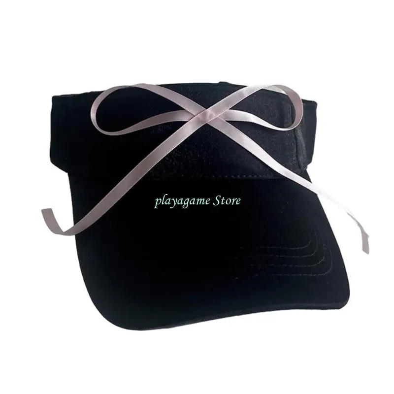 

Y88A бейсбольная кепка с пустым верхом для девочек, повседневная шапка с балетным бантом для занятий спортом, тренажерным залом,