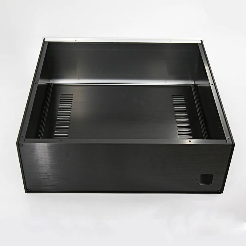 Imagem -02 - All-aluminum Amplificador de Potência Chassis Faça Você Mesmo Amplificador de Áudio Case Escudo 430*150*408 mm