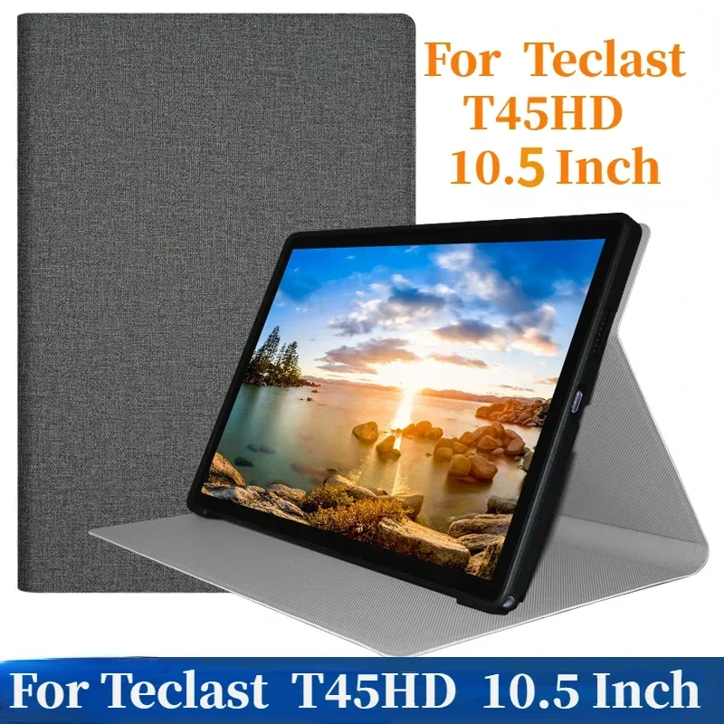 

Slim Flip Book Cover For Teclast T45HD 2023 Case 10.5" Tablet PC Protector Funda with Soft TPU Back Shell