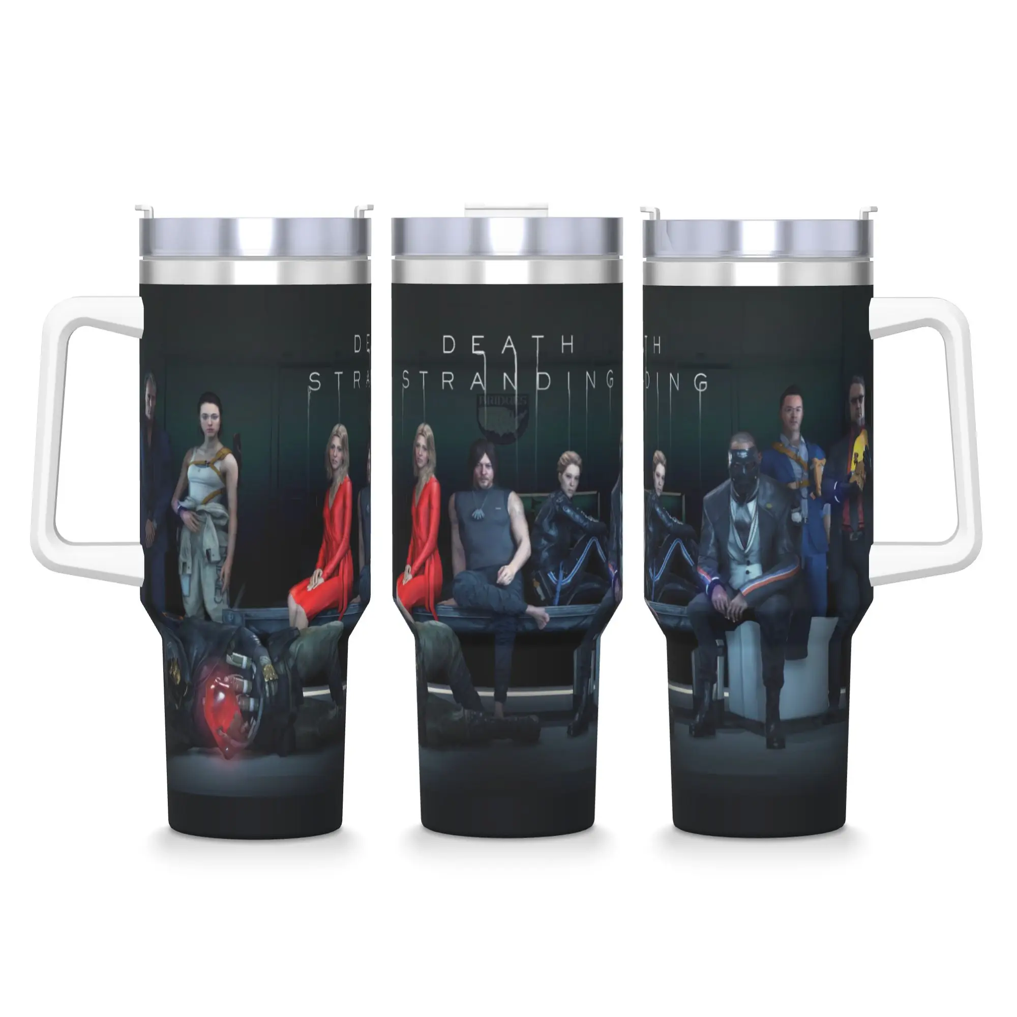 

Стакан из нержавеющей стали, видеоигра, термокружка Death Stranding, сохранение тепла, холодные и горячие автомобильные кружки, бутылка для воды для путешественников