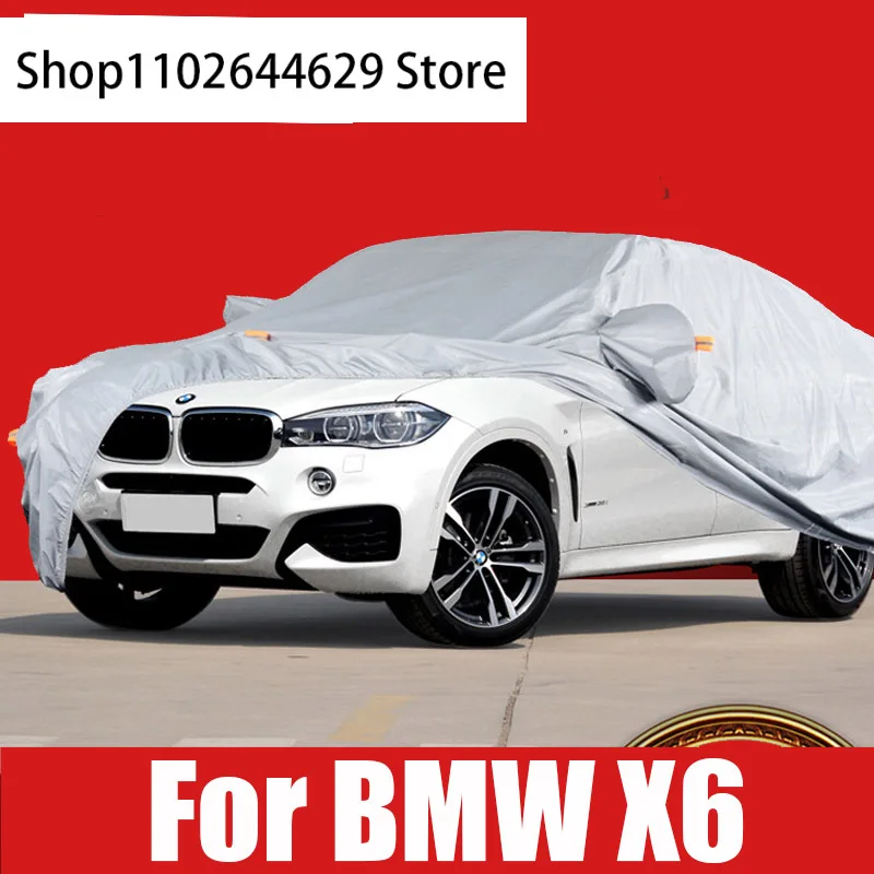 

Car Sunshade Cover Exterior Peotector Outdoor Covers Waterproof Oxford Cloth Anti Uv For BMW X6 E71 F16 Accessories