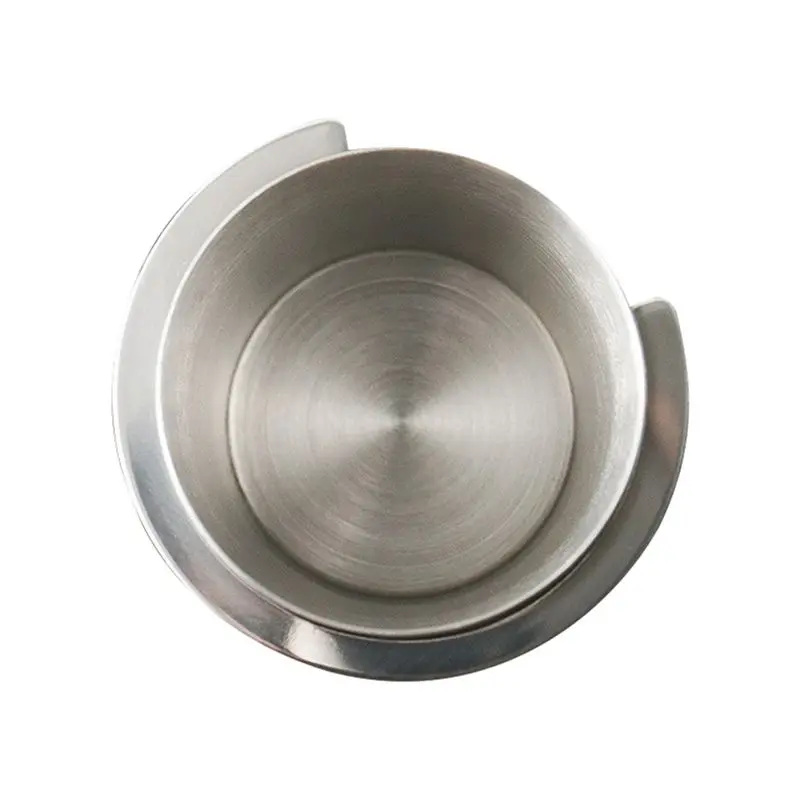 AA94-58Mm Coffee Dosing Cup Sniffing Mug For Espresso Machine Wear Resistant Stainless Steel Coffee Dosing Cup-Silver Easy Insta