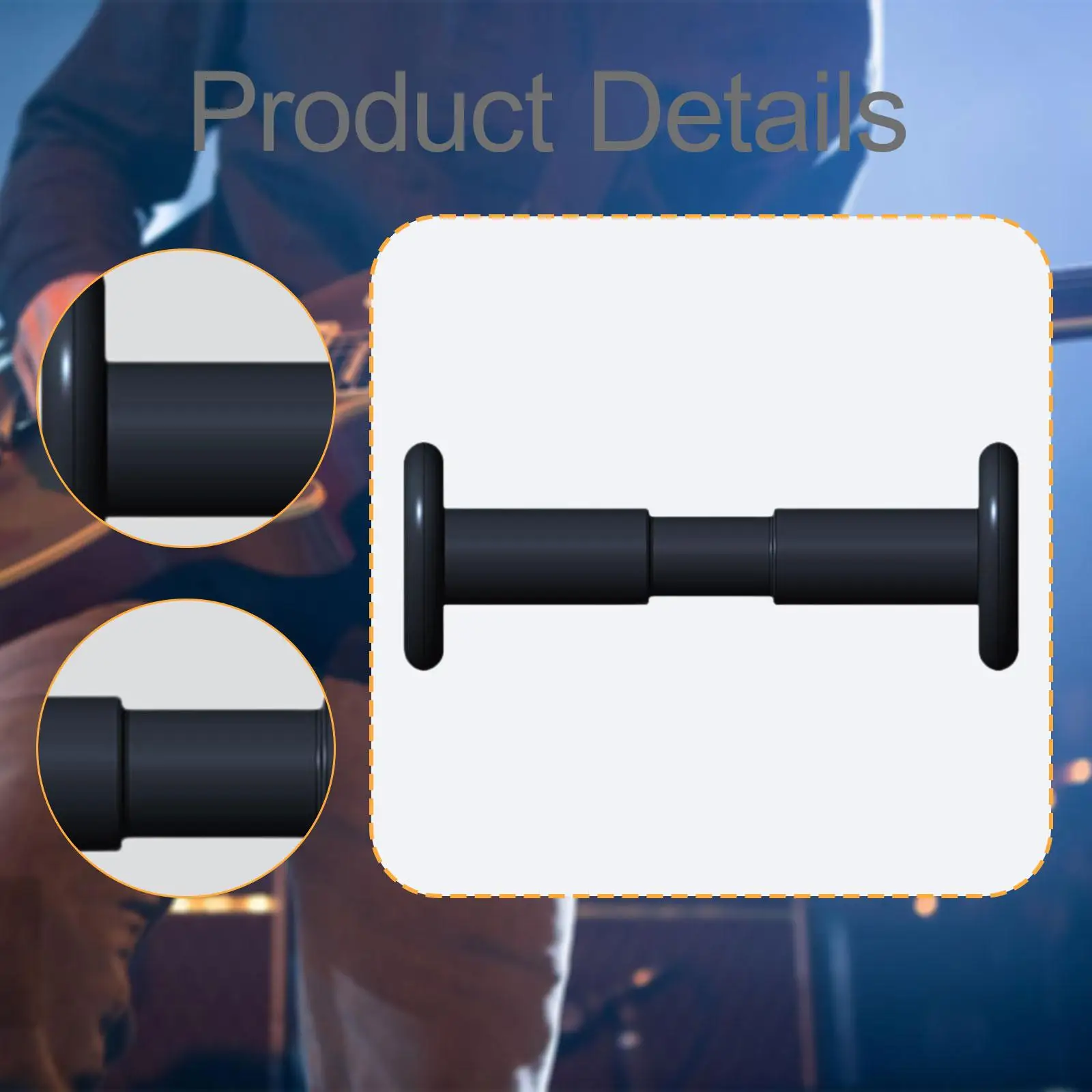 واقي مقبس كابل الصوت من السيليكون لغطاء كابل أداة الجيتار الأسود #5