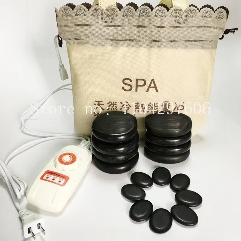 

Горячий массажный камень/камень с нагревателем, электрическая нагревательная сумка для тела, вилка европейского стандарта, 220 В, быстрая доставка