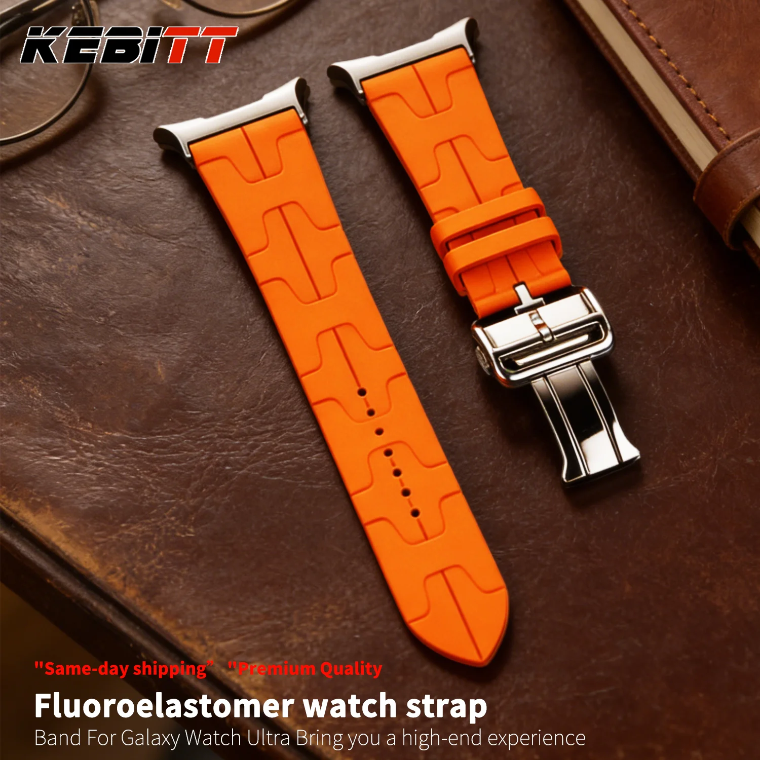 

Kebitt Высокое качество для Samsung Galaxy Ultra Watch8 Classic с пряжкой 44 мм 47 мм фторэластомерный ремешок спортивный водонепроницаемый