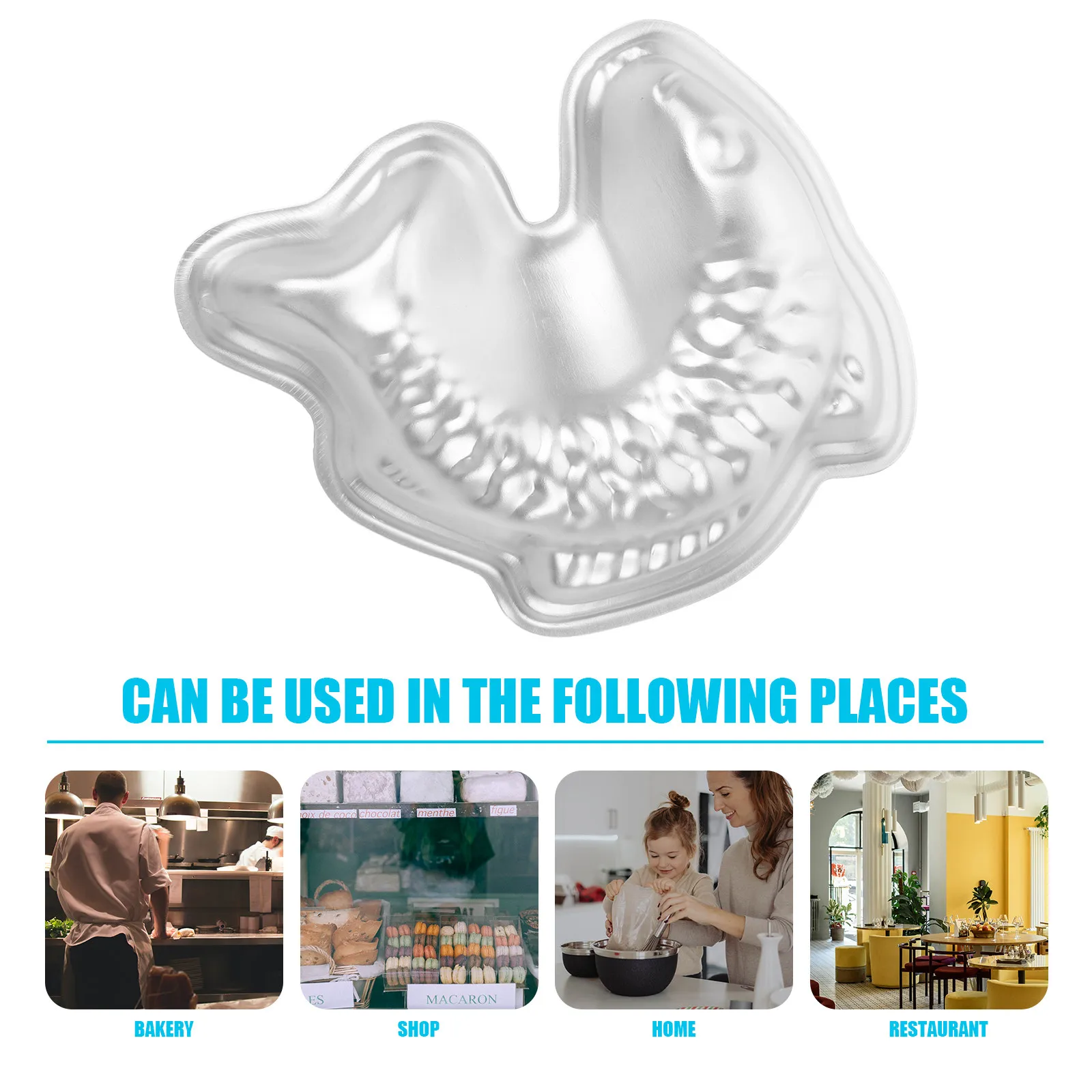2-Pack Fish-Shaped DIY Jelly Mold Heat-Resistant Nonstick Baking Mold for Chocolate Rice Cakes Fondant Sugar Craft Kitchen Food