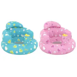 Sofá inflable PVC para bebé, silla entrenamiento para sentarse, silla y segura para Baby Shower, solución asiento