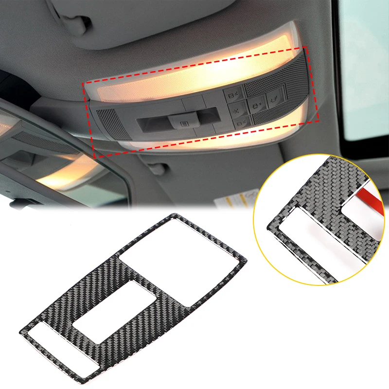 

For Mercedes-Benz C-Class W204 2007-2014 Soft carbon fiber car reading light decorative sticker car protection accessories