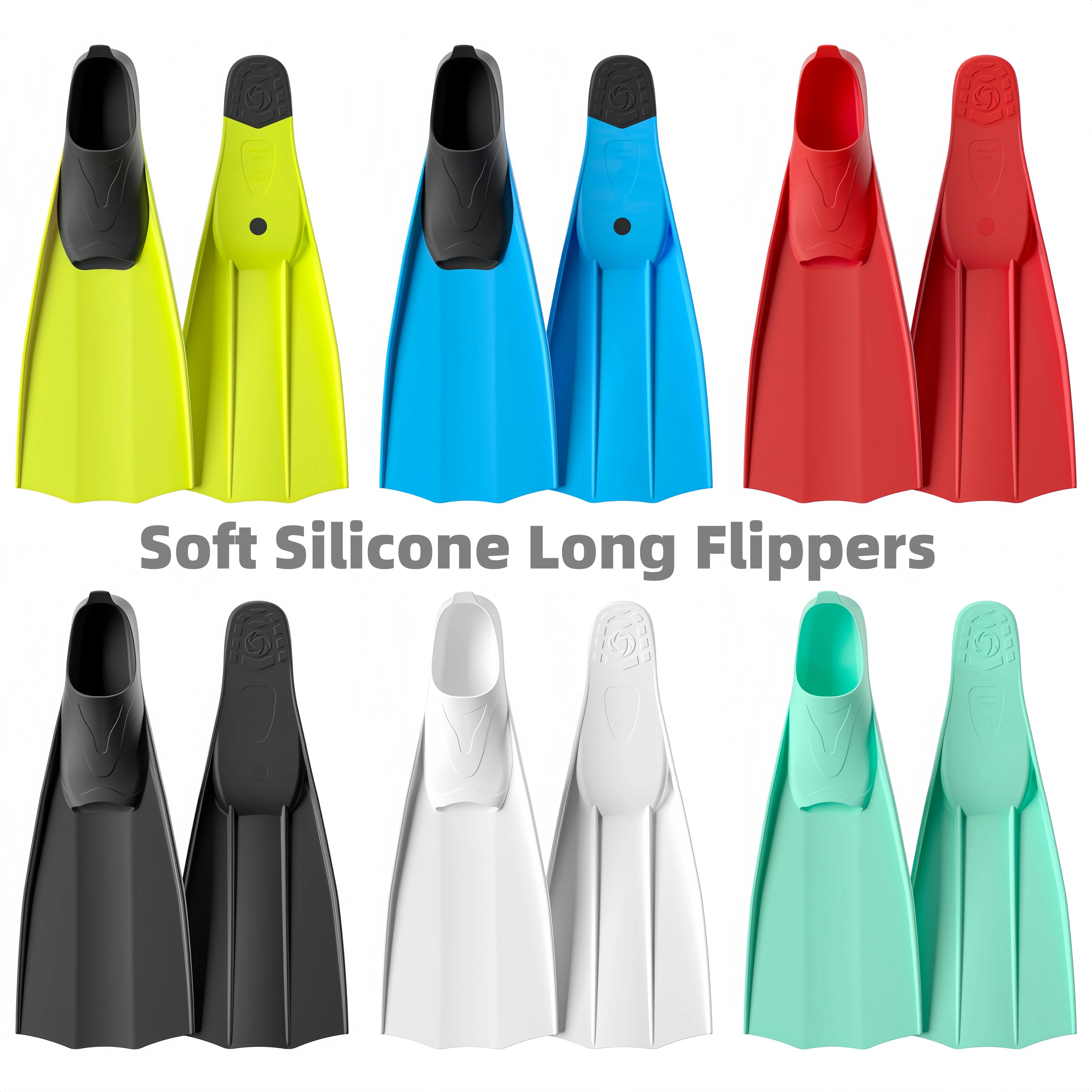 

Professional Flexible Comfort Non-Slip Swimming Diving Fins Rubber Snorkeling Swim Flippers Water Sports Beach Shoes