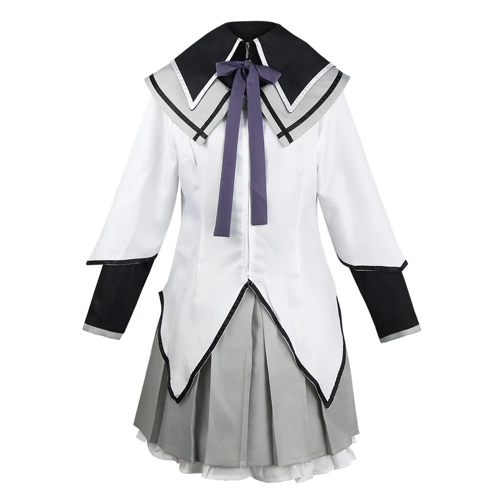 

Anime Magical Girl Akemi Homura Cosplay Costume Fighting Uniform Stockings Akemi Homura Skirt