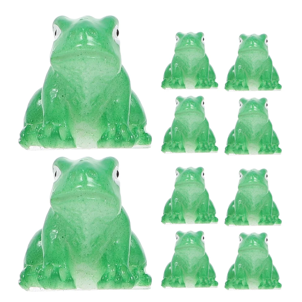 

Car Ornaments Frog Small Resin Animals Accessories Green Garden Landscape Decoration Simulation