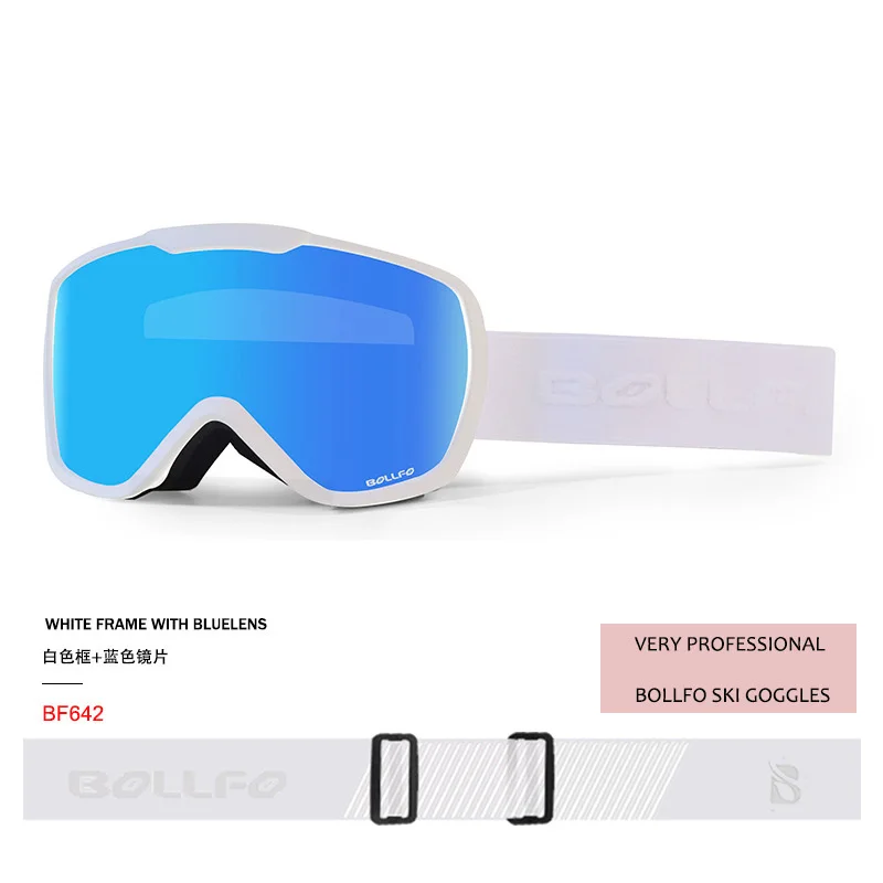 

Brand Professional Ski Goggles Double Layers Lens Anti-fog UV400 Big Ski Glasses Skiing Snowboard Men Women Snow Goggles