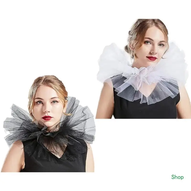 Dropship Versatiles Sheer Detachable Collar Unisex Fashion Collar Luxurious Collar