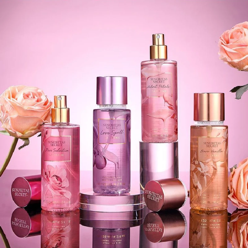 ﻿ Ensemble de parfum et de Lotion pour le corps de 250ML, parfum de vanille fruité Floral de luxe pour femmes, exfoliant hydratant, Spray corporel frais et doux