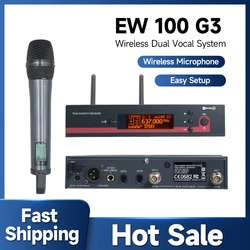 EW100 G3 True Diversity UHF Wireless Microphone Professional Metal Handheld Stage Performance Show Party ew100 g3