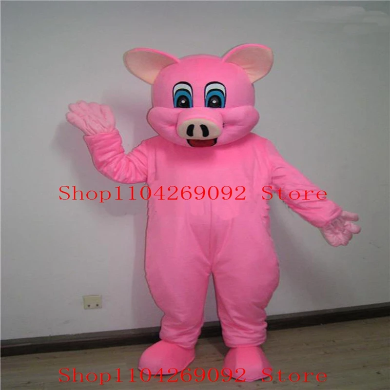 

Pink Pigs Mascot Costume Cartoon Pigs Mascotter Birthday Anime Cosplay Costumes Character Party Maskote Halloween Carnival Suits