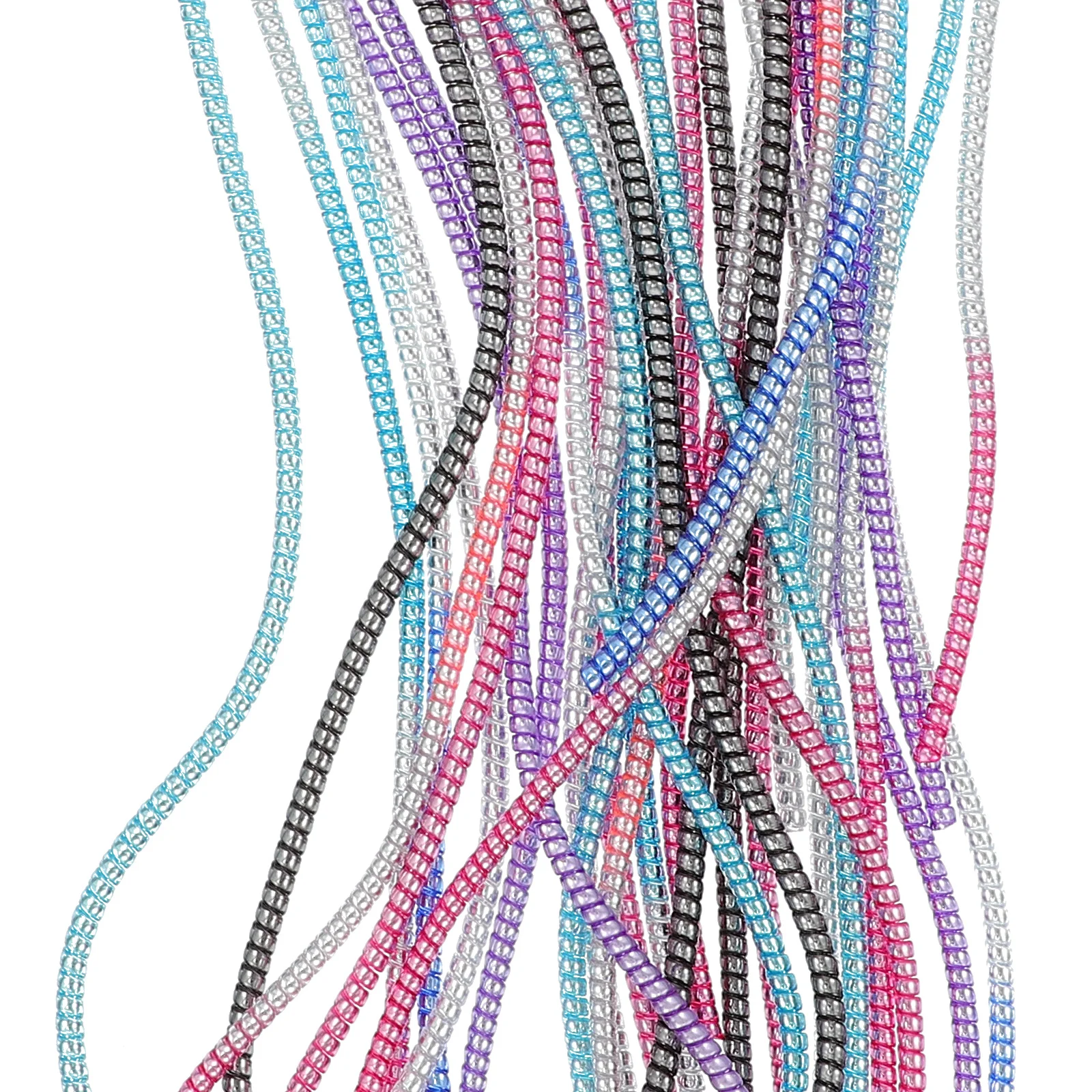 

8 pcs 1.4M Data Line Organizer Cable Management Sleeve Wire Wrap Cord Covered Protective Plastic Cable Winder For Home